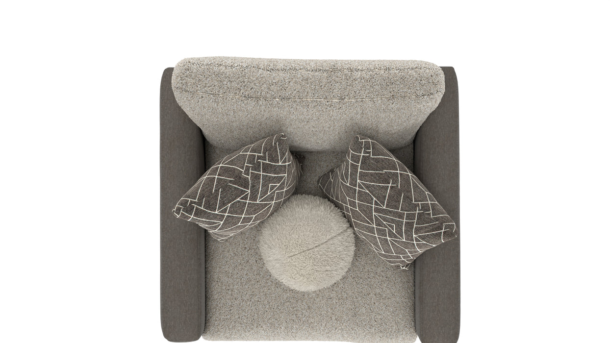 Jackson Furniture - Reddington Chair 1/2 with Cocktail Ottoman in Umber - 222501-22501-UMBER - GreatFurnitureDeal