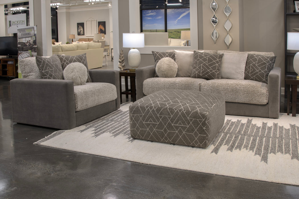 Jackson Furniture - Reddington Chair 1/2 with Cocktail Ottoman in Umber - 222501-22501-UMBER - GreatFurnitureDeal
