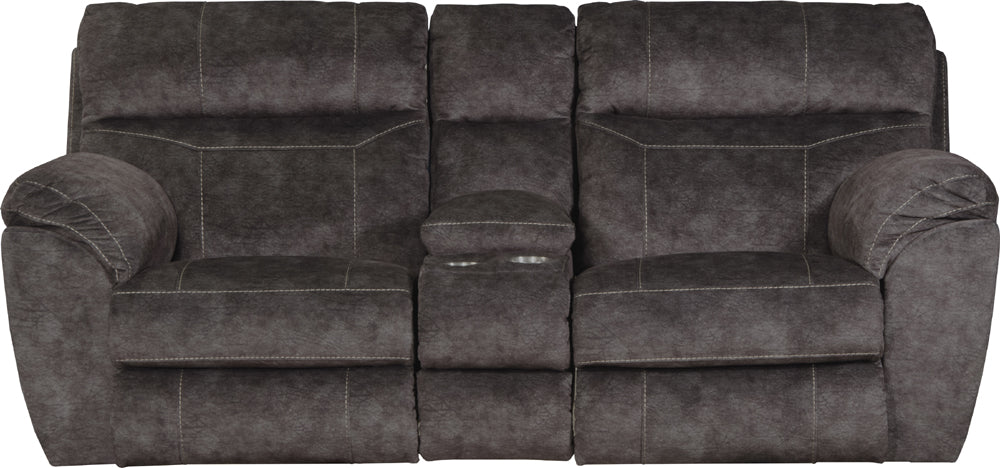 Catnapper - Sedona 3 Piece Power Headrest w-Lumbar Power Reclining Living Room Set in Smoke - 762221-762229-762220-7-SMOKE