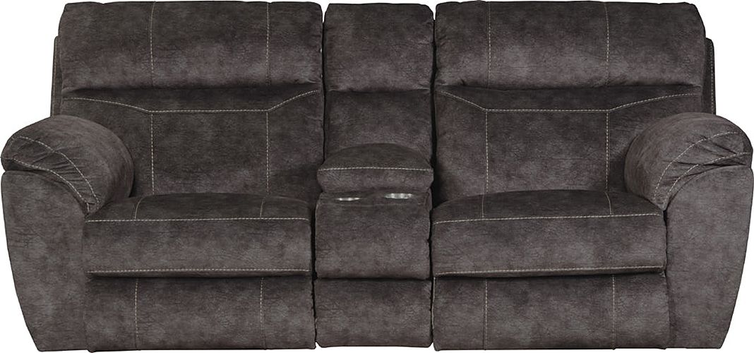 Catnapper - Sedona 3 Piece Power Headrest Reclining Living Room Set in Smoke - 62221-62229-62220-7-SMOKE - GreatFurnitureDeal