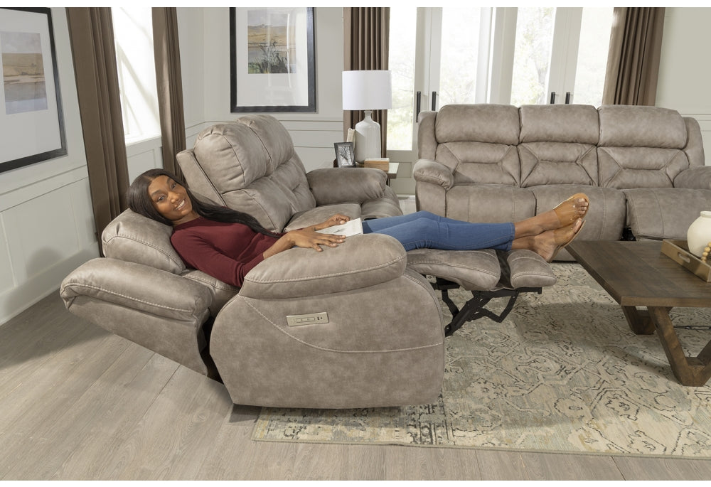 Motion Ease - Oakley Double Reclining Zero Gravity Power Sofa in Tan - 223-36-17 - GreatFurnitureDeal