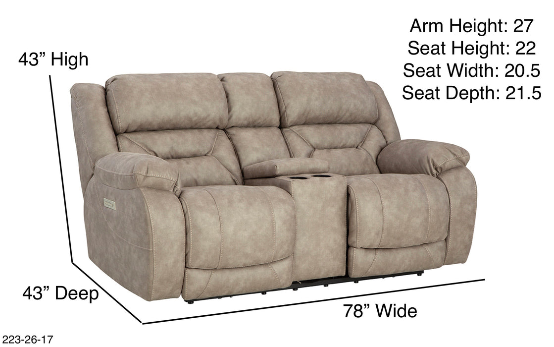 Motion Ease - Oakley Zero Gravity Power Loveseat in Tan - 223-26-17 - GreatFurnitureDeal