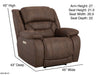 Motion Ease - Oakley Zero Gravity Wall Saver Recliner in Walnut - 223-96-21 - GreatFurnitureDeal