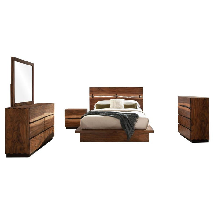 Coaster Furniture - Winslow 5-Piece King Bedroom Set Smokey Walnut - 223250KE-S5 - GreatFurnitureDeal