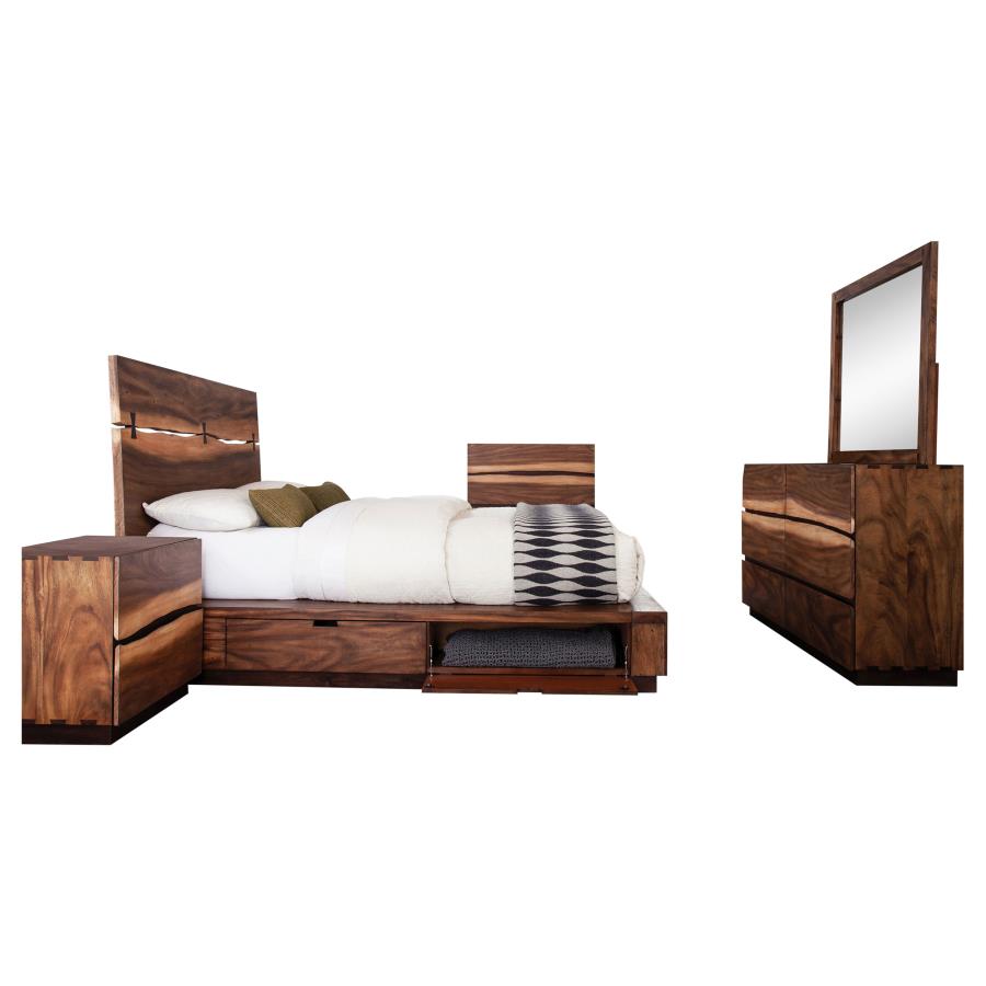 エリザモン オーウェン・ドレッドノート セット Coaster Furniture - Winslow 5-Piece Queen Bedroom Set Smokey