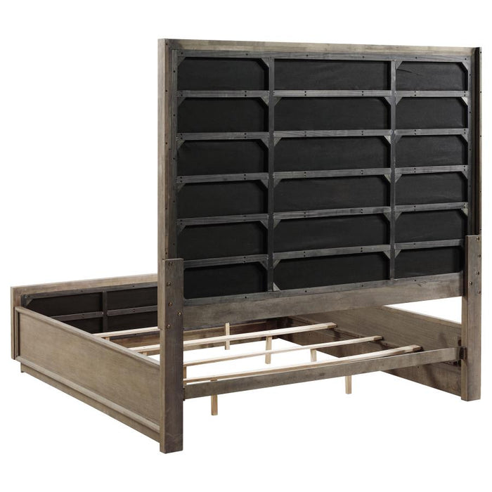 Coaster Furniture - Durango 80-inch King Panel Bed Taupe Oak - 223271KE - GreatFurnitureDeal