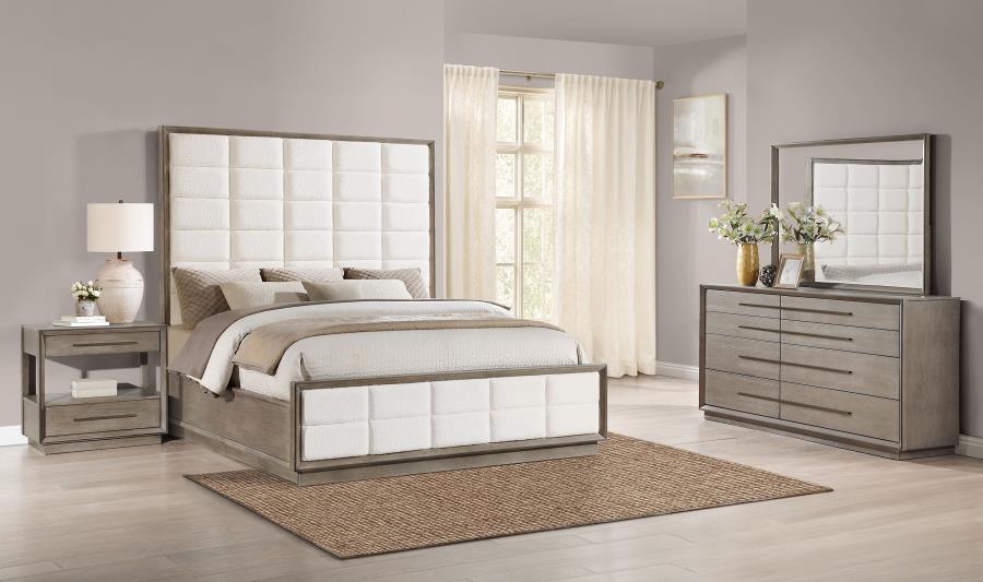 Coaster Furniture - Durango 80-inch King Panel Bed Taupe Oak - 223271KE - GreatFurnitureDeal