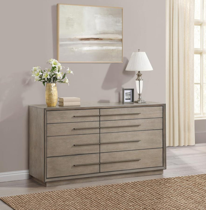 Coaster Furniture - Durango 8-Drawer Dresser Taupe Oak - 223273 - GreatFurnitureDeal