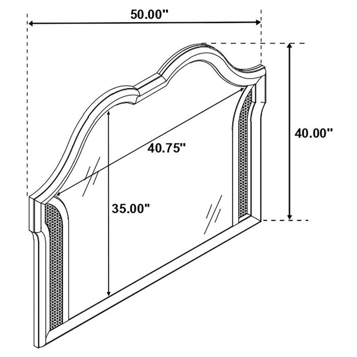 Coaster Furniture - Evangeline 5 Piece King Bedroom Set in Silver Oak - 223391KE-S5 - GreatFurnitureDeal