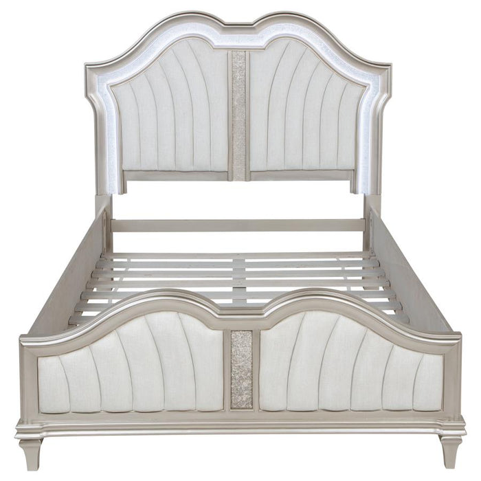 Coaster Furniture - Evangeline 4 Piece California King Bedroom Set in Silver Oak - 223391KW-S4 - GreatFurnitureDeal