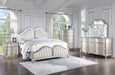 Coaster Furniture - Evangeline King LED Panel Bed Silver Oak - 223391KE - GreatFurnitureDeal