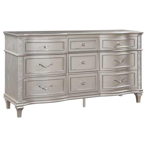Coaster Furniture - Evangeline 9-Drawer Dresser in Silver Oak - 223393 - GreatFurnitureDeal