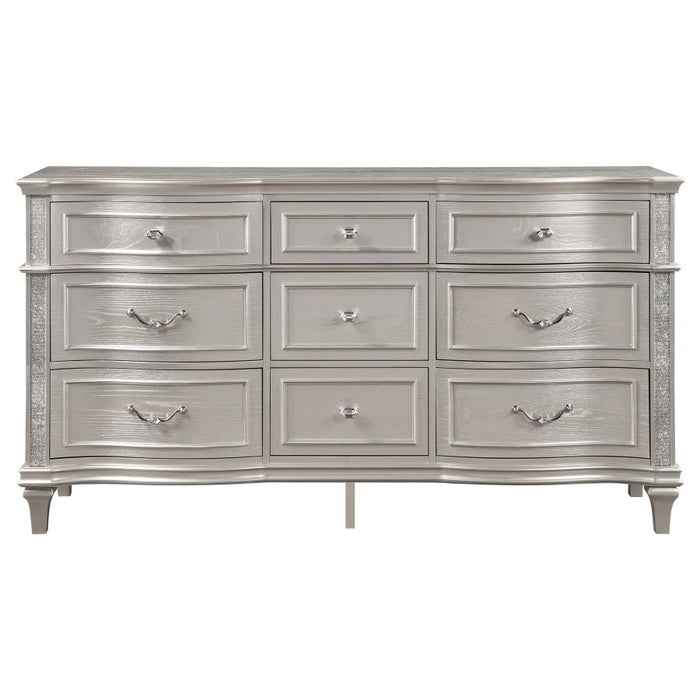 Coaster Furniture - Evangeline 9-Drawer Dresser in Silver Oak - 223393 - GreatFurnitureDeal