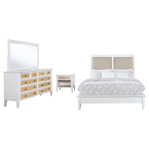 Coaster Furniture - Bexhill 4-Piece King Bedroom Set White - 223471KE-S4 - GreatFurnitureDeal