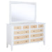 Coaster Furniture - Bexhill 10-Drawer Dresser and Mirror White - 223473M - GreatFurnitureDeal