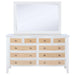 Coaster Furniture - Bexhill 10-Drawer Dresser and Mirror White - 223473M - GreatFurnitureDeal