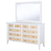 Coaster Furniture - Bexhill 10-Drawer Dresser and Mirror White - 223473M - GreatFurnitureDeal