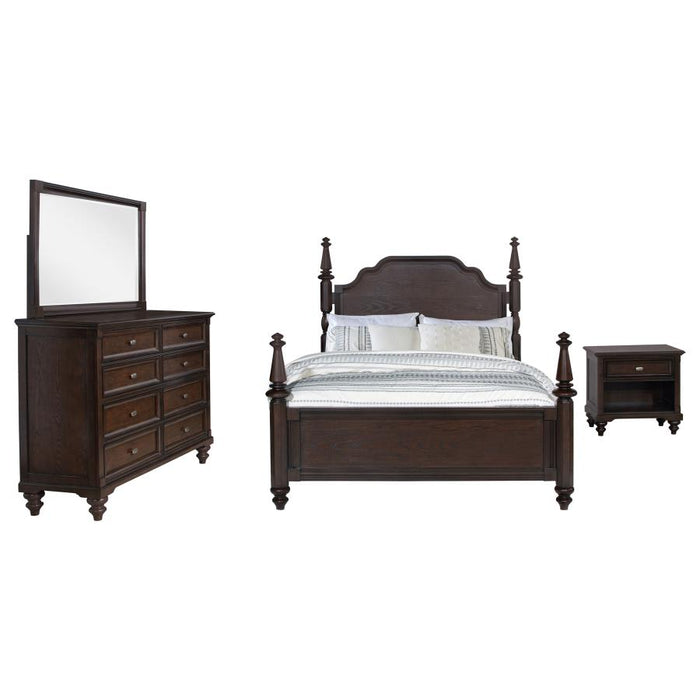 Coaster Furniture - Andover 4-Piece King Bedroom Set Dark Oak - 223631KE-S4 - GreatFurnitureDeal