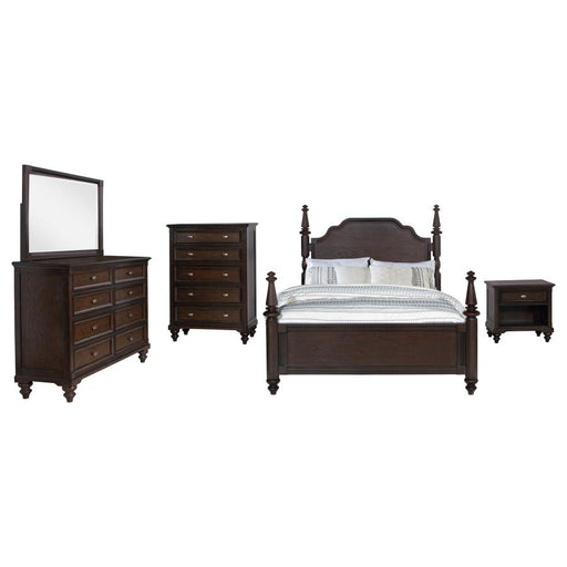 Coaster Furniture - Andover 5-Piece King Bedroom Set Dark Oak - 223631KE-S5 - GreatFurnitureDeal