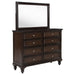 Coaster Furniture - Andover 8-Drawer Dresser and Mirror Dark Oak - 223633M - GreatFurnitureDeal