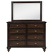 Coaster Furniture - Andover 8-Drawer Dresser and Mirror Dark Oak - 223633M - GreatFurnitureDeal