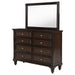Coaster Furniture - Andover 8-Drawer Dresser and Mirror Dark Oak - 223633M - GreatFurnitureDeal
