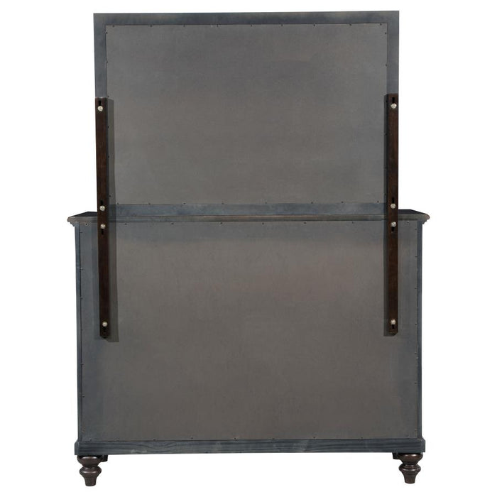 Coaster Furniture - Andover 8-Drawer Dresser and Mirror Dark Oak - 223633M - GreatFurnitureDeal