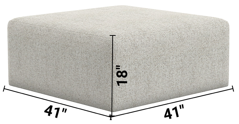 Jackson Furniture - Tori 3 Piece Sectional Sofa with Cocktail Ottoman 41" in Birch/Ochre - 224062-224059-224072-224012 - GreatFurnitureDeal