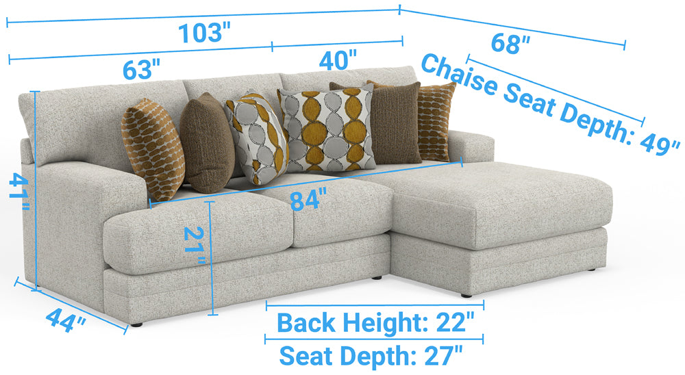 Jackson Furniture - Tori 2 Piece Sectional Sofa in Birch/Ochre - 224062-224076 - GreatFurnitureDeal