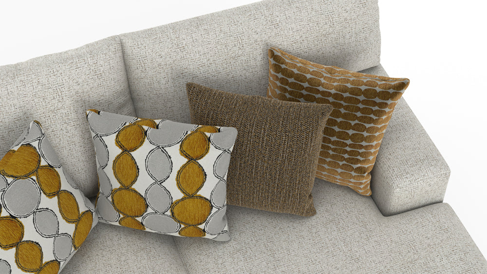 Jackson Furniture - Tori 4 Piece Sectional Sofa with Cocktail Ottoman 41" in Birch/Ochre - 224062-224059-224030-224076-224012 - GreatFurnitureDeal