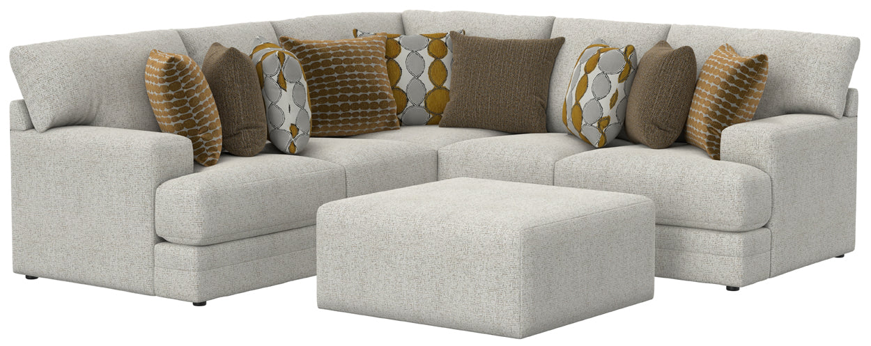 Jackson Furniture - Tori 3 Piece Sectional Sofa with Cocktail Ottoman 41" in Birch/Ochre - 224062-224059-224072-224012 - GreatFurnitureDeal