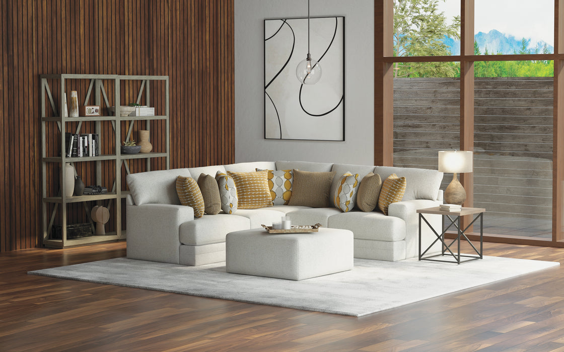 Jackson Furniture - Tori 3 Piece Sectional Sofa with Cocktail Ottoman 41" in Birch/Ochre - 224062-224059-224072-224012 - GreatFurnitureDeal