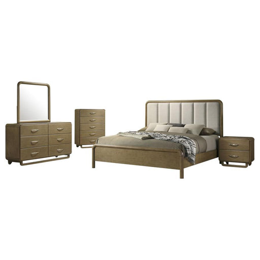 Coaster Furniture - Amsbury 5-Piece King Bedroom Set Nutmeg - 224271KE-S5 - GreatFurnitureDeal