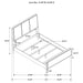 Coaster Furniture - Arini Queen Panel Bed in Cream and Sand Wash - 224301QCRM - GreatFurnitureDeal