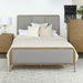 Coaster Furniture - Arini Upholstered King Panel Bed in Sand Wash and Grey - 224301KE - GreatFurnitureDeal