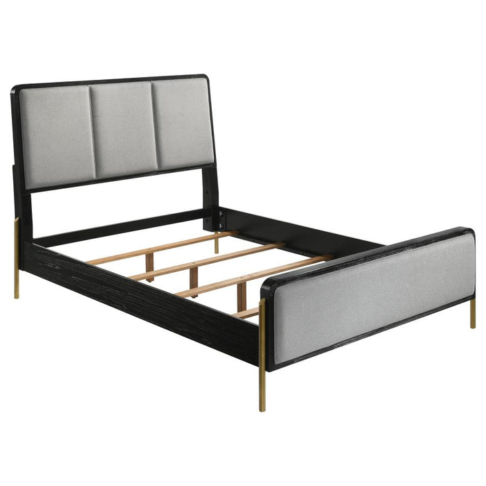 Coaster Furniture - Arini 5 Piece King Panel Bedroom Set in Black and Grey - 224331KE-S5 - GreatFurnitureDeal