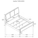 Coaster Furniture - Arini Upholstered King Panel Bed Black and Grey - 224331KE - GreatFurnitureDeal