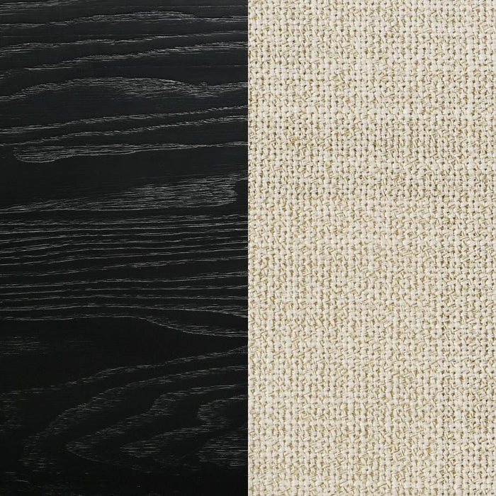 Coaster Furniture - Arini 56-inch California King Panel Bed Cream and Black - 224331KWCRM - GreatFurnitureDeal