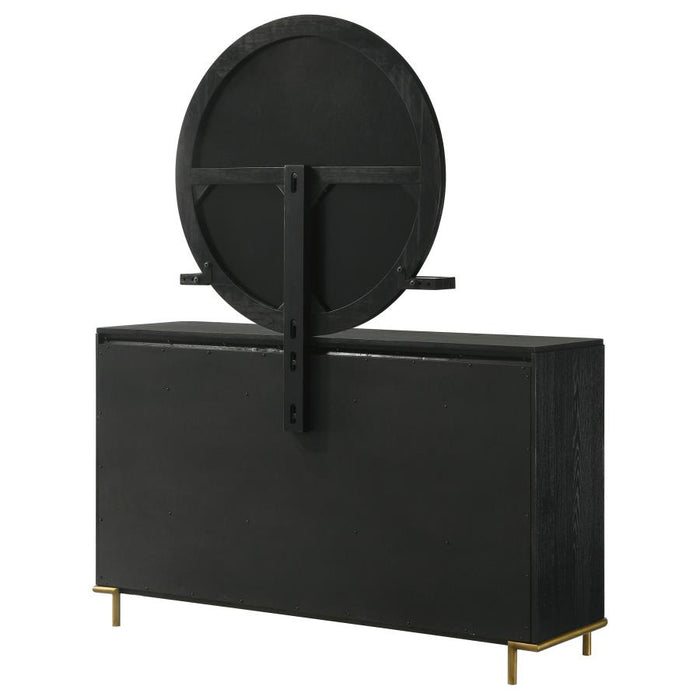 Coaster Furniture - Arini Dresser with Mirror in Black - 224333M - GreatFurnitureDeal