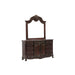 Homelegance - Deryn Park 9 Drawer and 2 Door Dresser and Mirror Set - 2243-5-6 - GreatFurnitureDeal
