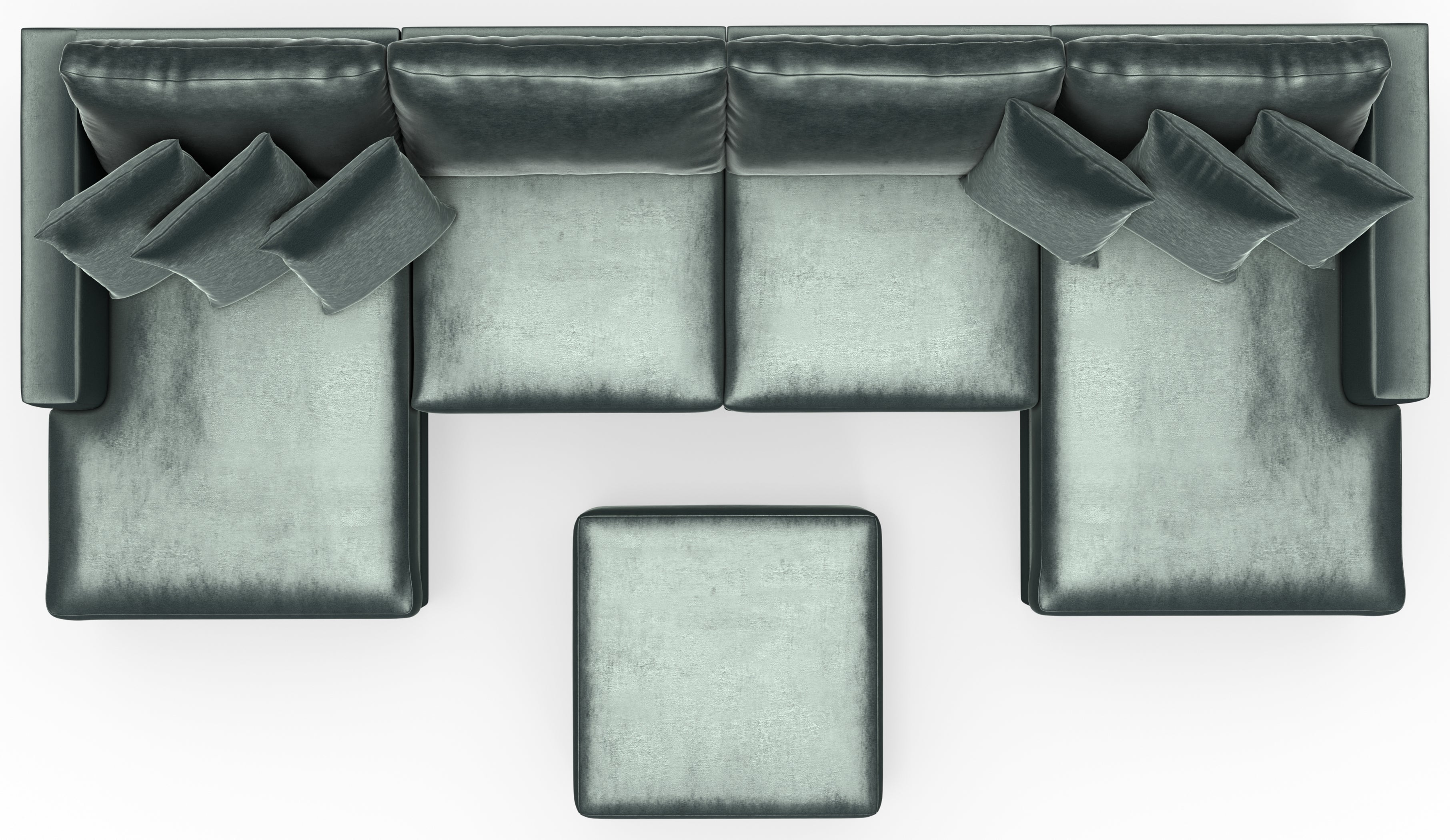 Jackson Furniture Remington 4 Piece Modular Sectional in Pine 2245