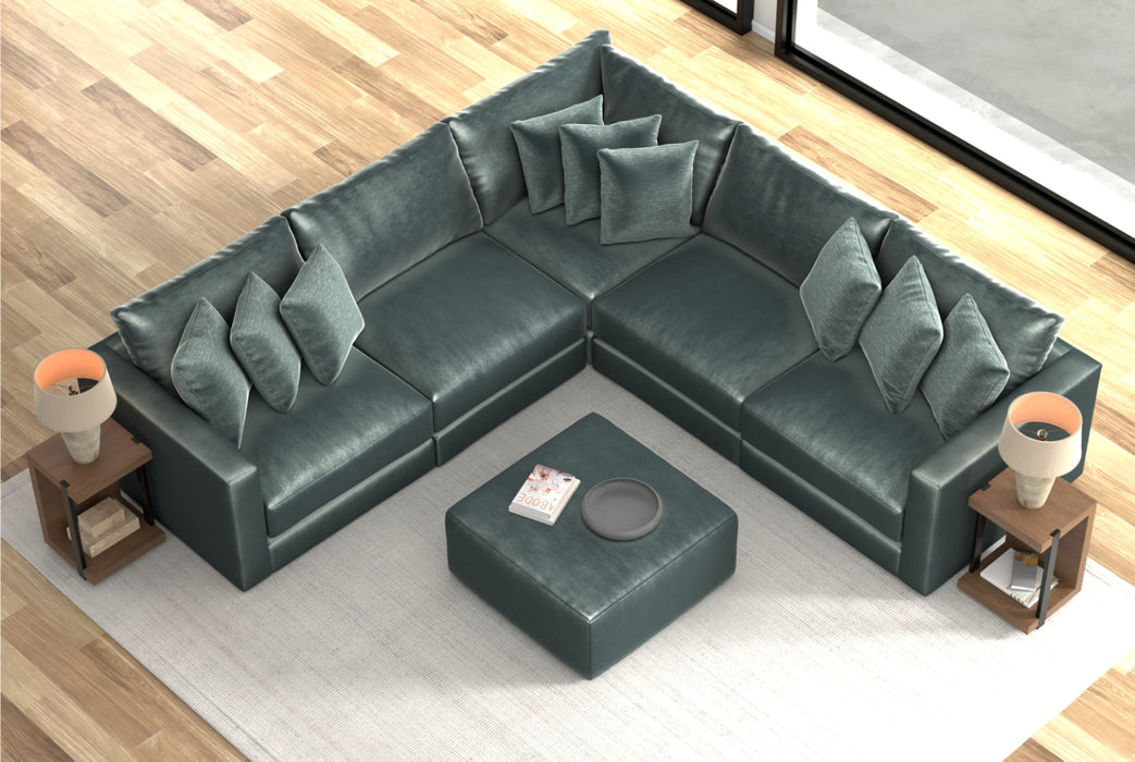 Jackson Furniture - Remington 5 Piece Modular Sectional in Pine - 2245-36-31-59-31-37-PINE-MTO - GreatFurnitureDeal