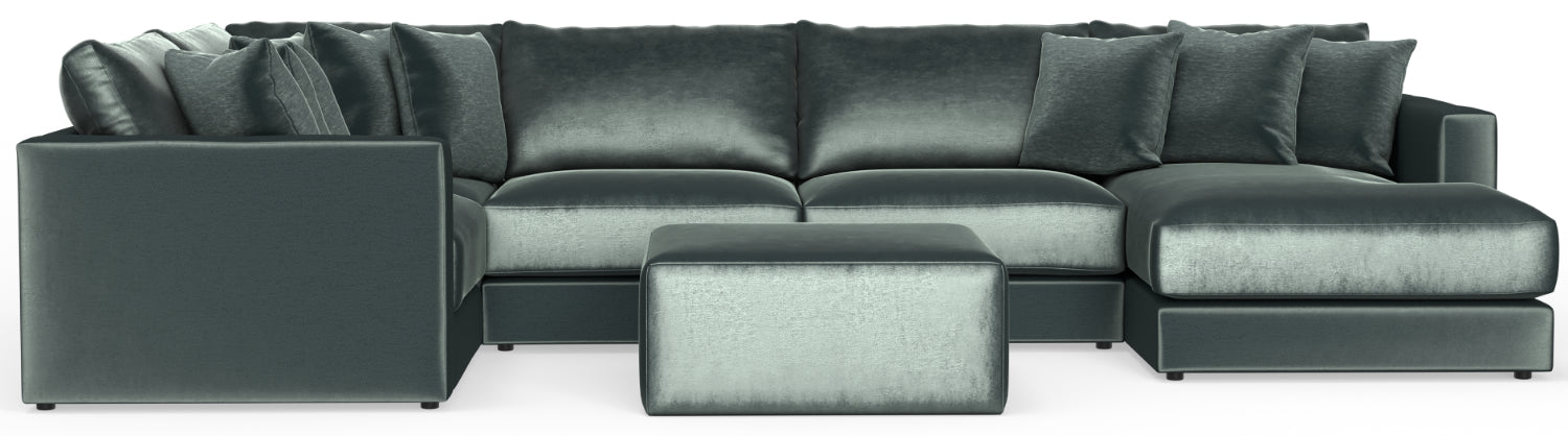 Jackson Furniture - Remington 6 Piece Modular Sectional in Pine - 2245-36-59-31-31-76-12-PINE-MTO - GreatFurnitureDeal