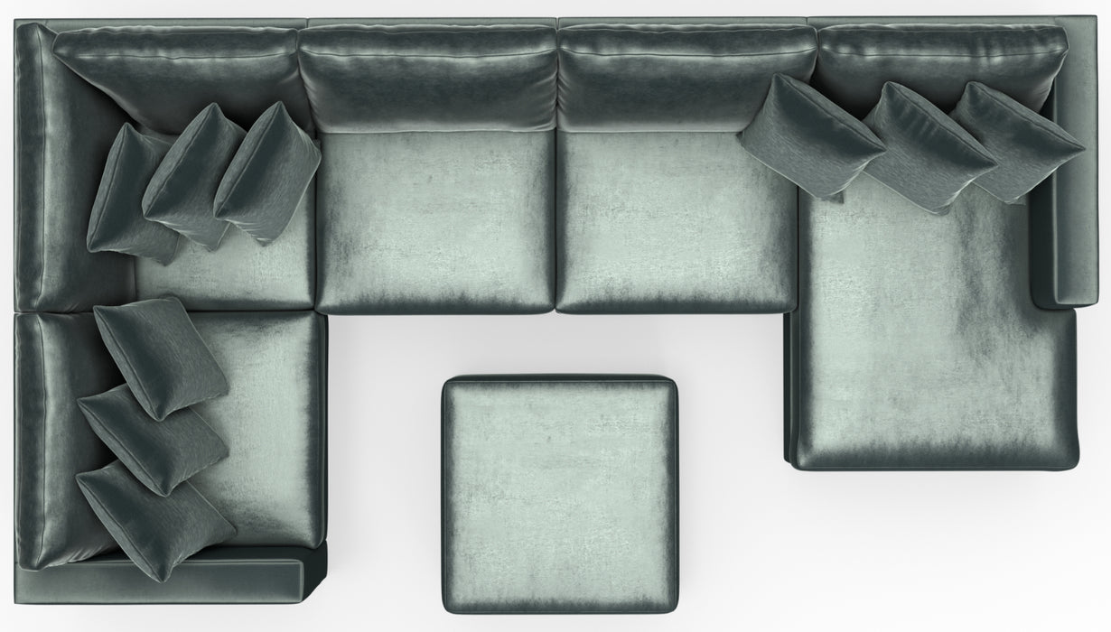 Jackson Furniture - Remington 5 Piece Modular Sectional in Pine - 2245-36-59-31-31-76-PINE-MTO - GreatFurnitureDeal