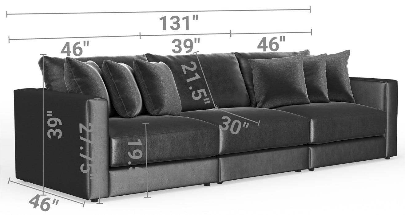 Jackson Furniture - Remington 3 Piece Modular Sectional in Pine - 2245-36-31-37-PINE-MTO - GreatFurnitureDeal