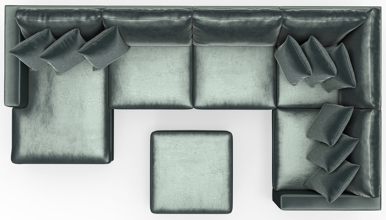 Jackson Furniture - Remington 6 Piece Modular Sectional in Pine - 2245-75-31-31-59-37-12-PINE-MTO - GreatFurnitureDeal