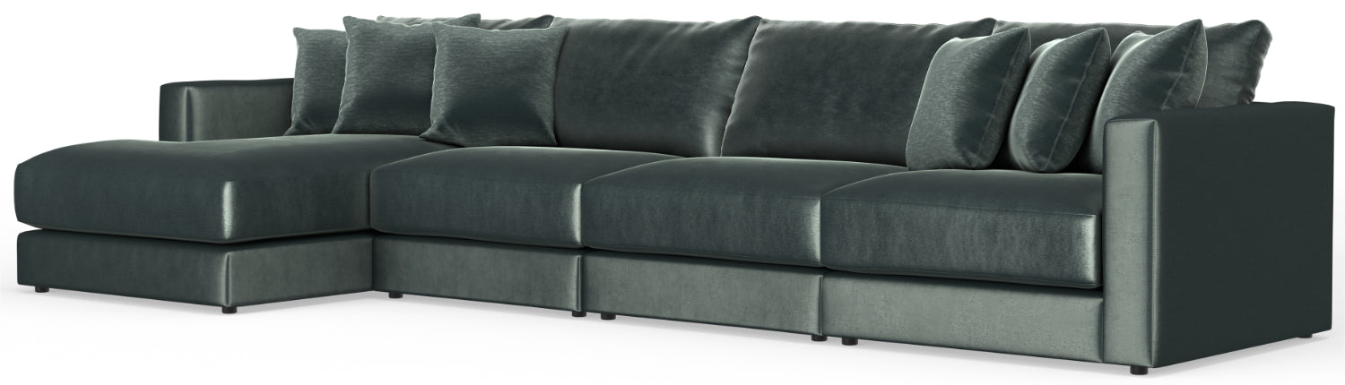 Jackson Furniture - Remington 4 Piece Modular Sectional in Pine - 2245-75-31-31-37-PINE-MTO - GreatFurnitureDeal