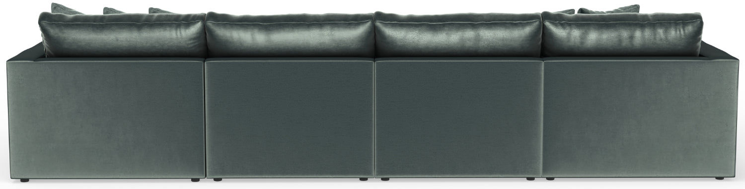 Jackson Furniture - Remington 5 Piece Modular Sectional in Pine - 2245-75-31-31-76-12-PINE-MTO - GreatFurnitureDeal