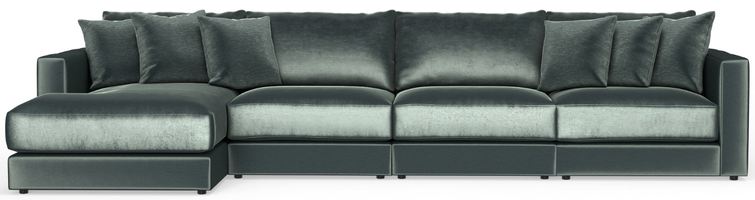 Jackson Furniture - Remington 4 Piece Modular Sectional in Pine - 2245-75-31-31-37-PINE-MTO - GreatFurnitureDeal