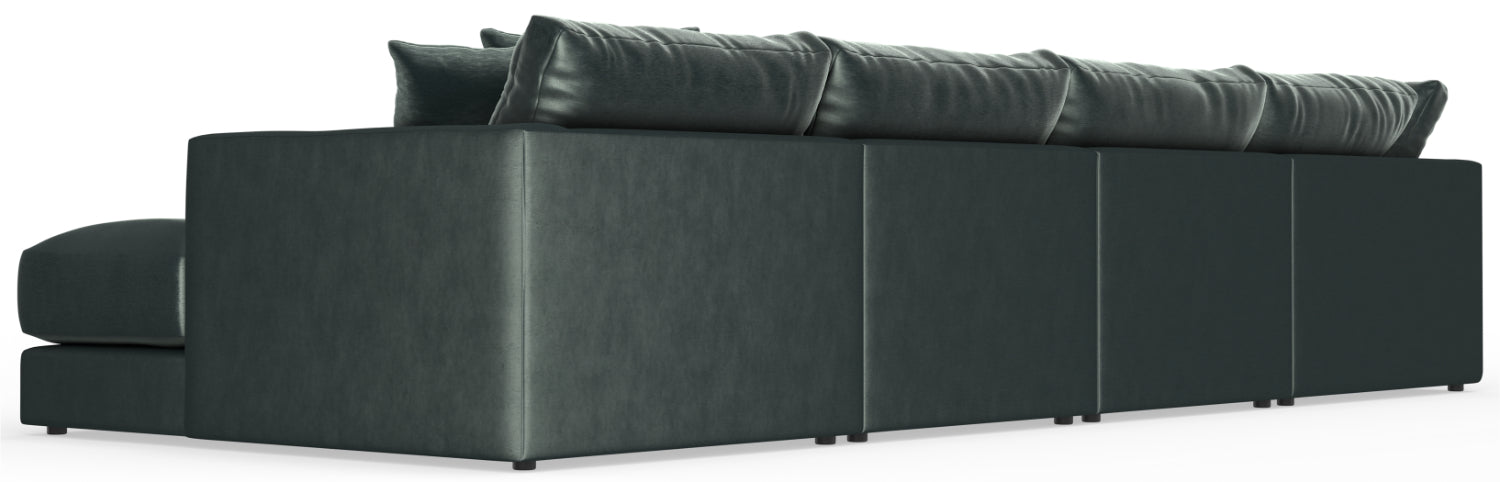 Jackson Furniture - Remington 5 Piece Modular Sectional in Pine - 2245-36-59-31-31-76-PINE-MTO - GreatFurnitureDeal